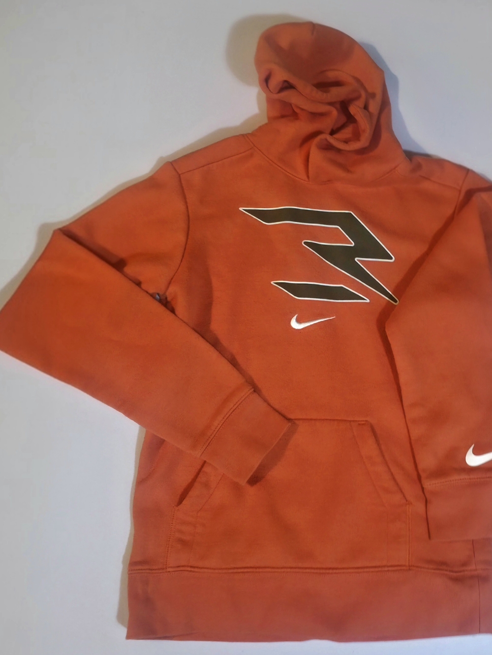 Nike Kids Orange Pullover Hoodie Size 12/13 - Youth Jacket